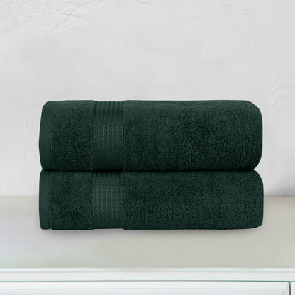 Elegant Comfort 2 Pack Premium Turkish Cotton Bath Towel Set, 27 x 54 inch
