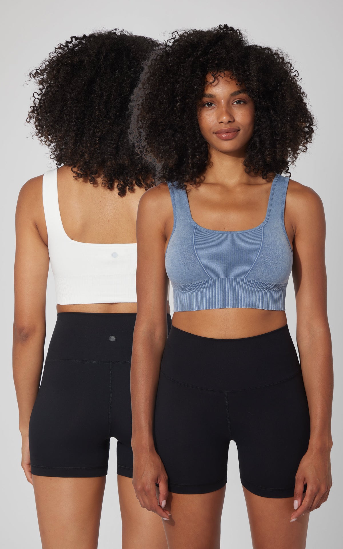 90 Degree by Reflex 2 PK Stonewash Seamless Bra Tank