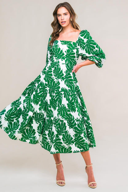All the Drama Woven Midi Dress