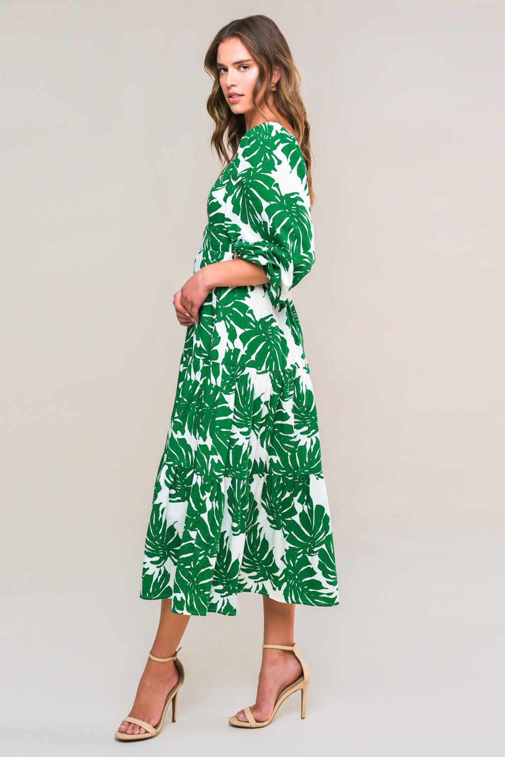 All the Drama Woven Midi Dress