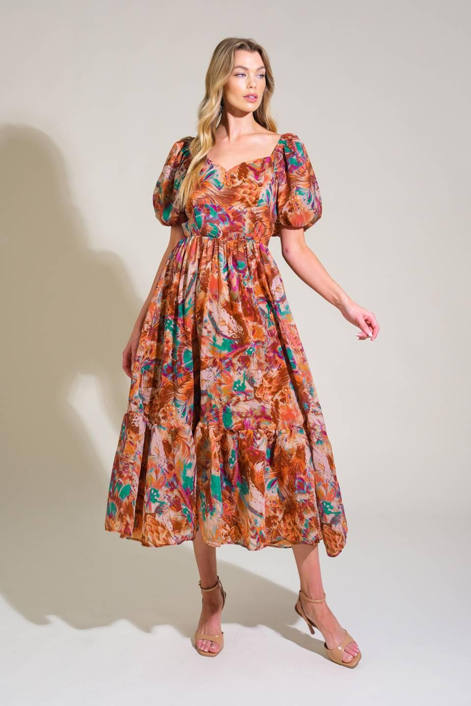 Bring Us Back Woven Midi Dress