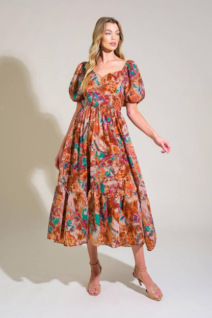Bring Us Back Woven Midi Dress