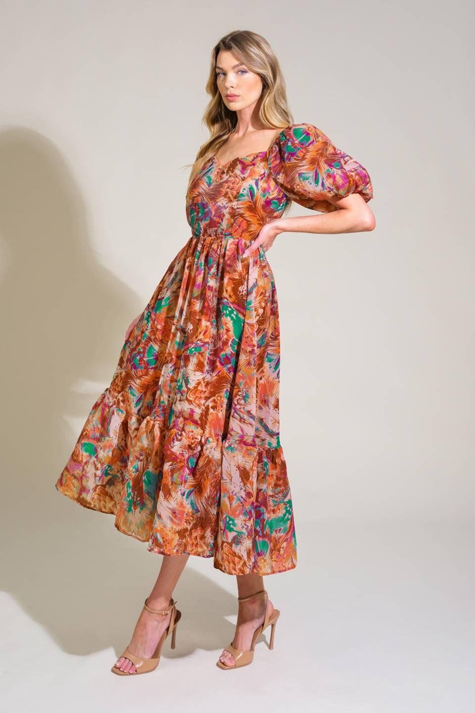 Bring Us Back Woven Midi Dress