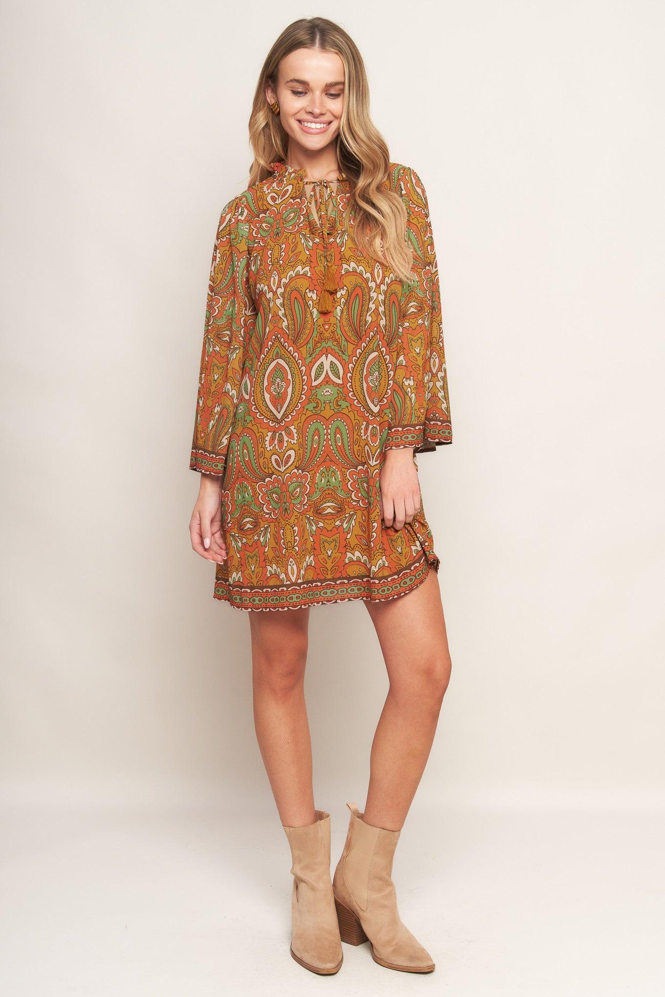 Cross My Mind Woven Mini Dress