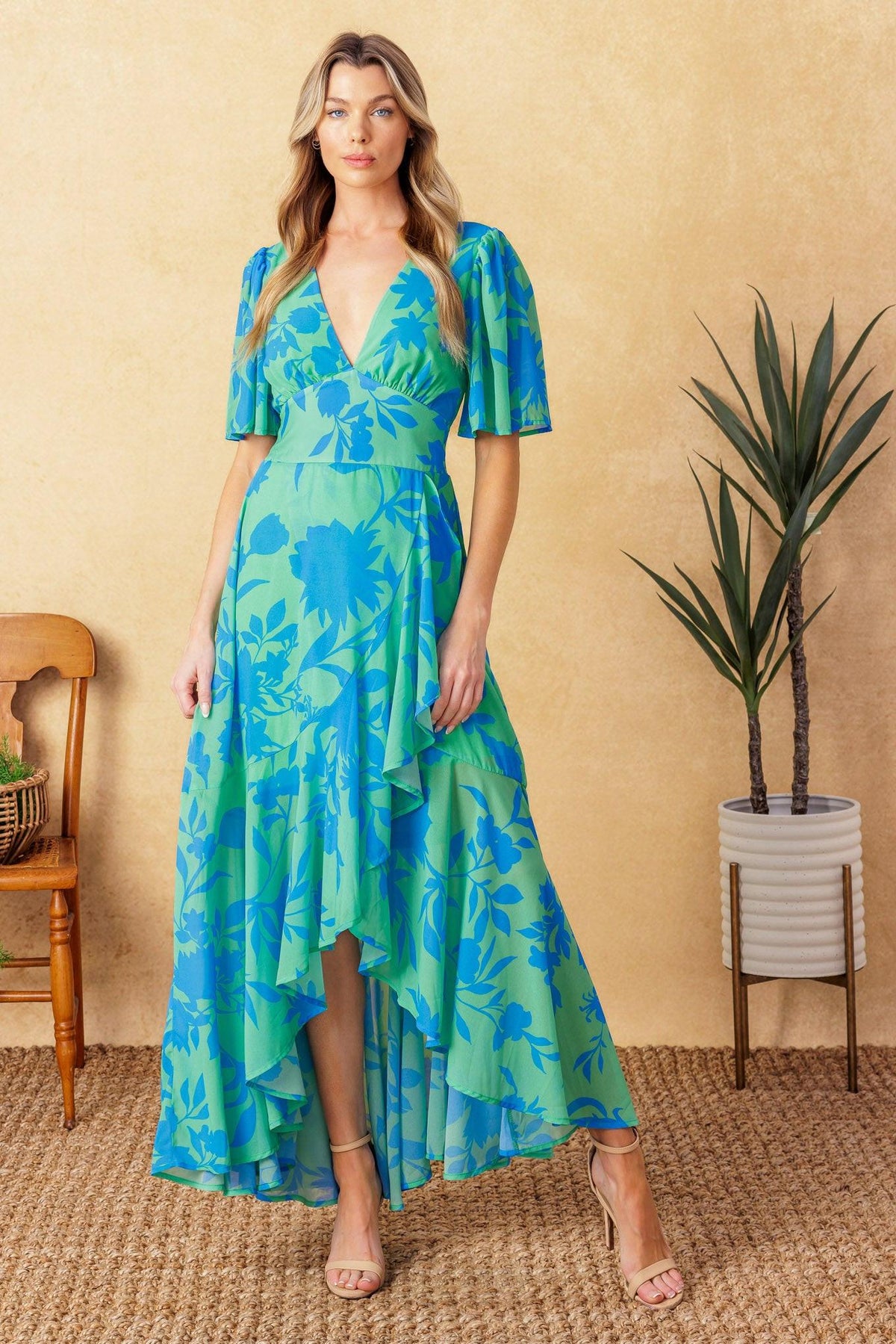 Forever Daydreaming Woven Midi Dress