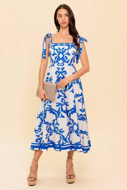 Adair Passport to the Sun Woven Midi Dress