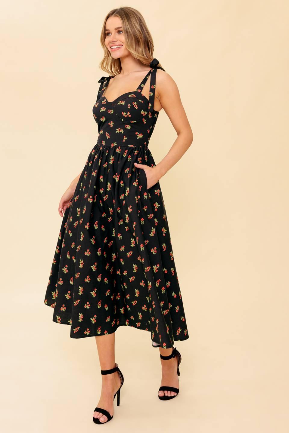 Enchanting Moments Woven Mdi Dress