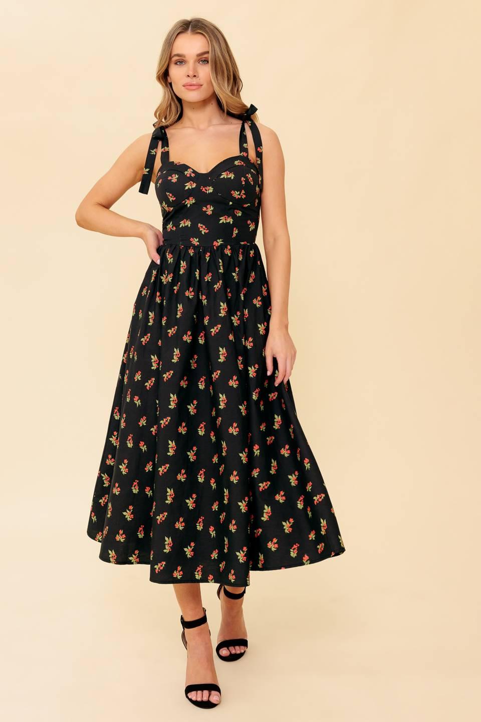 Enchanting Moments Woven Mdi Dress