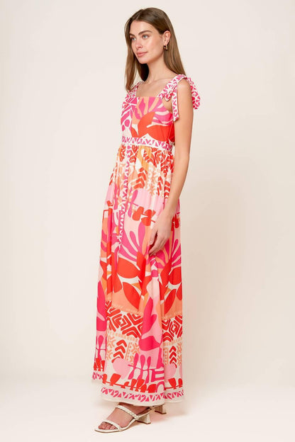 Drive-in Movie Woven Maxi Dress