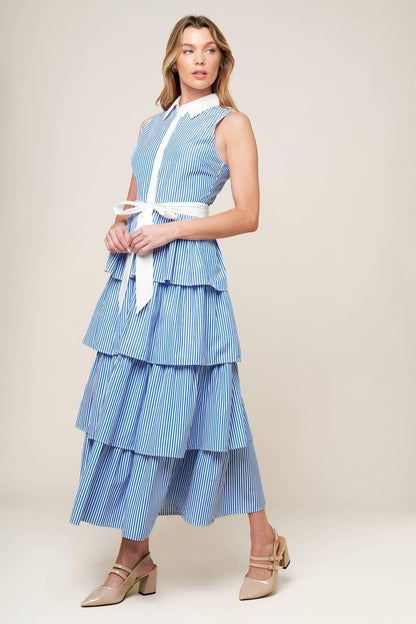 A Touch of Grace Woven Midi Dress
