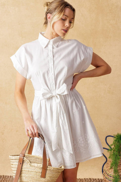 Feel the Vibe Woven Mini Dress