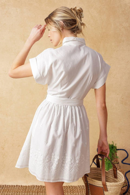 Feel the Vibe Woven Mini Dress
