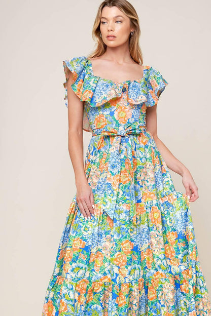 Delightful Garden Party Woven Maxi Dress