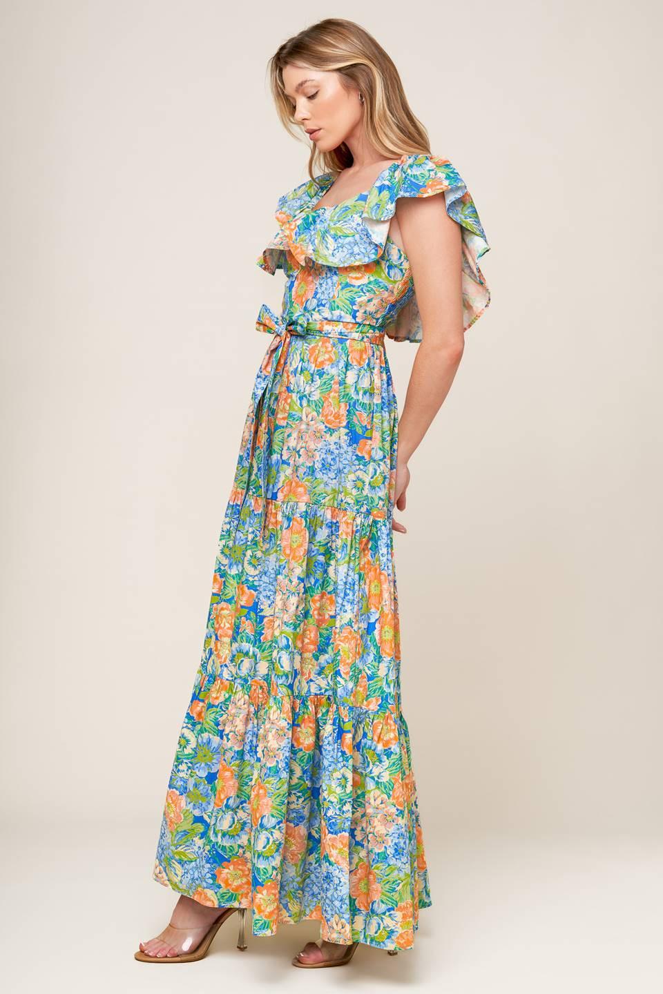Delightful Garden Party Woven Maxi Dress
