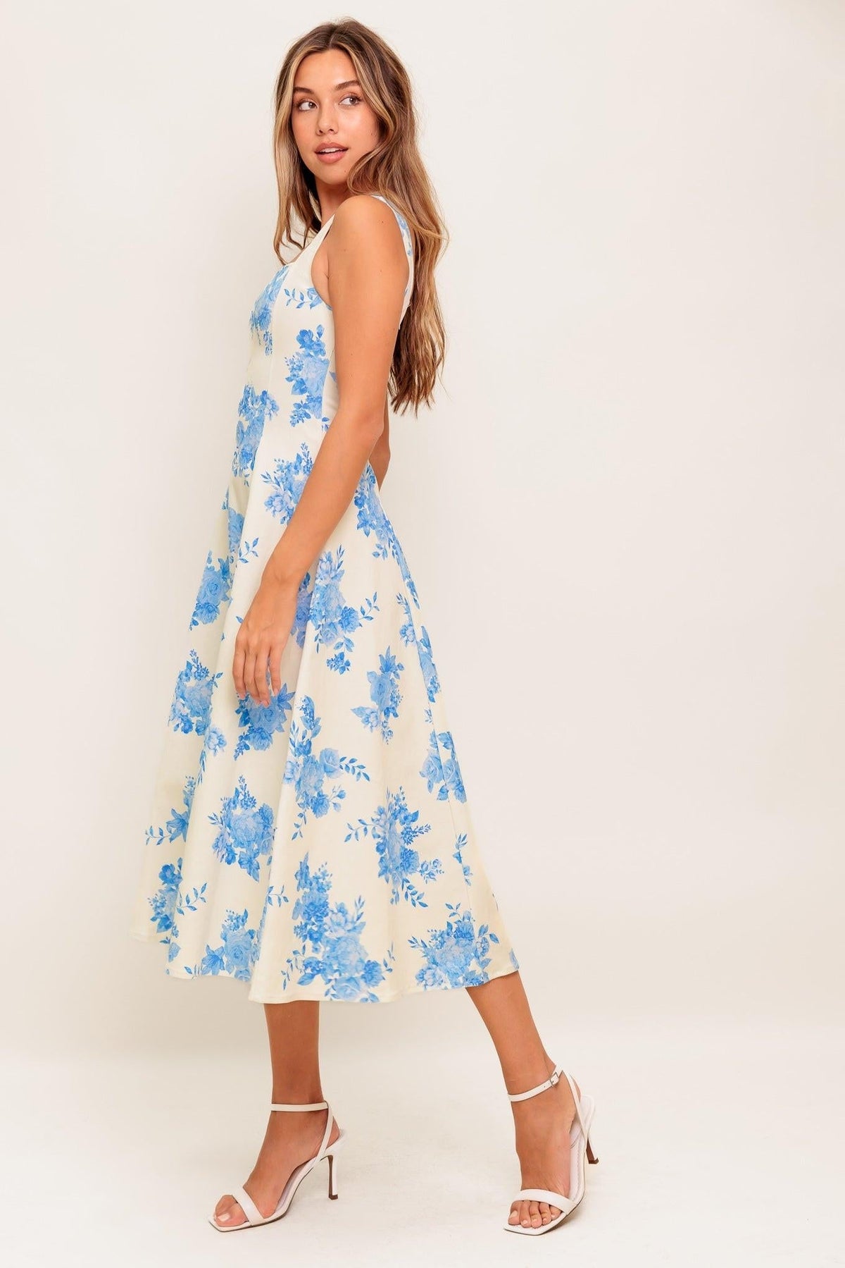 Bluebell Breeze Woven Midi Dress