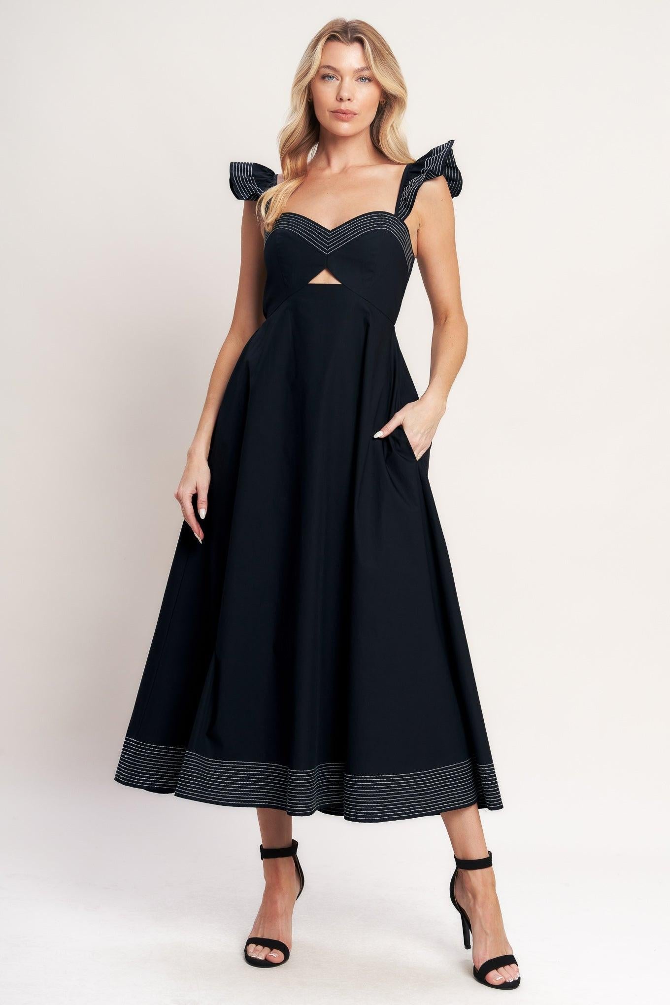 Beautifully Unexpected Woven Midi Dress