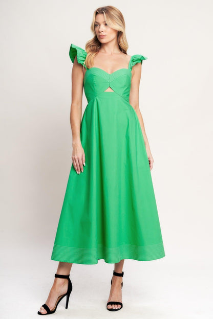 Beautifully Unexpected Woven Midi Dress