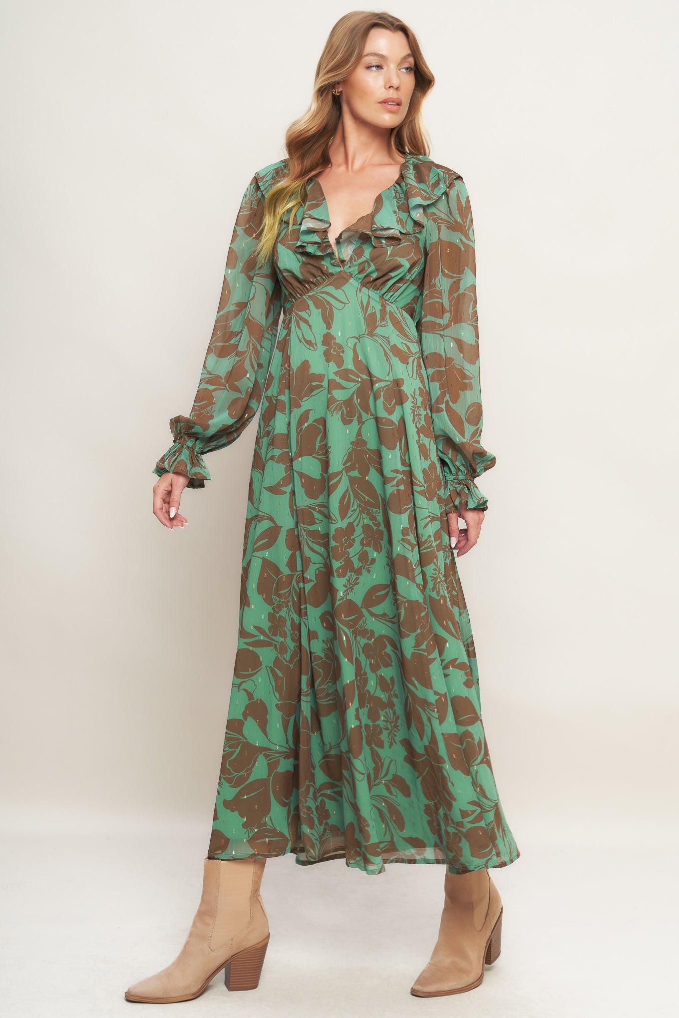 Botanic Dreams Woven Maxi Dress