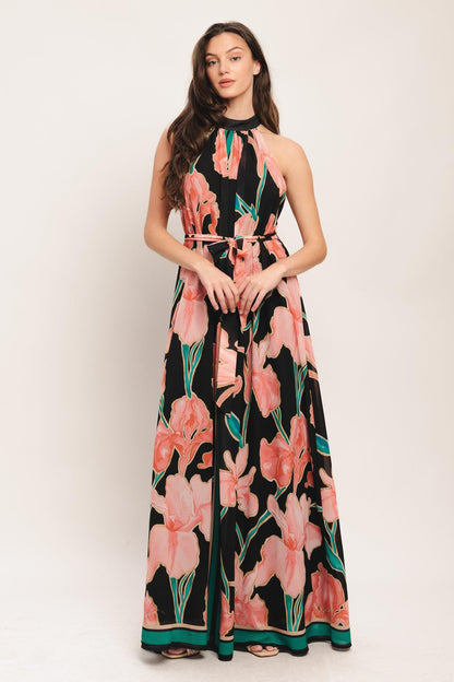 Garden Noir Woven Maxi Dress