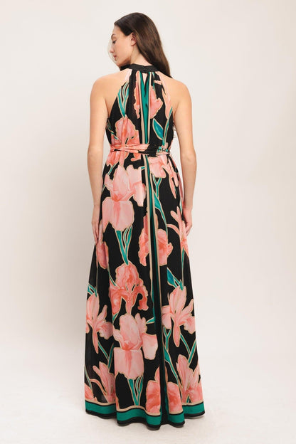 Garden Noir Woven Maxi Dress