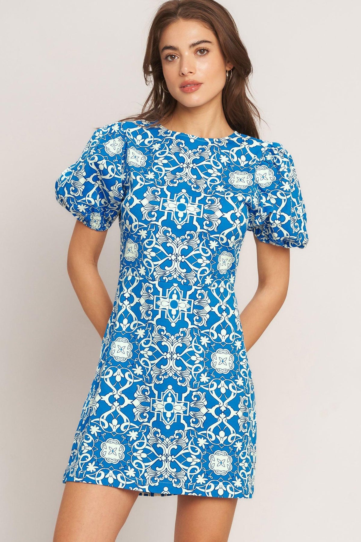 City Vibe Woven Mini Dress