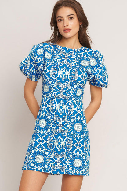 City Vibe Woven Mini Dress
