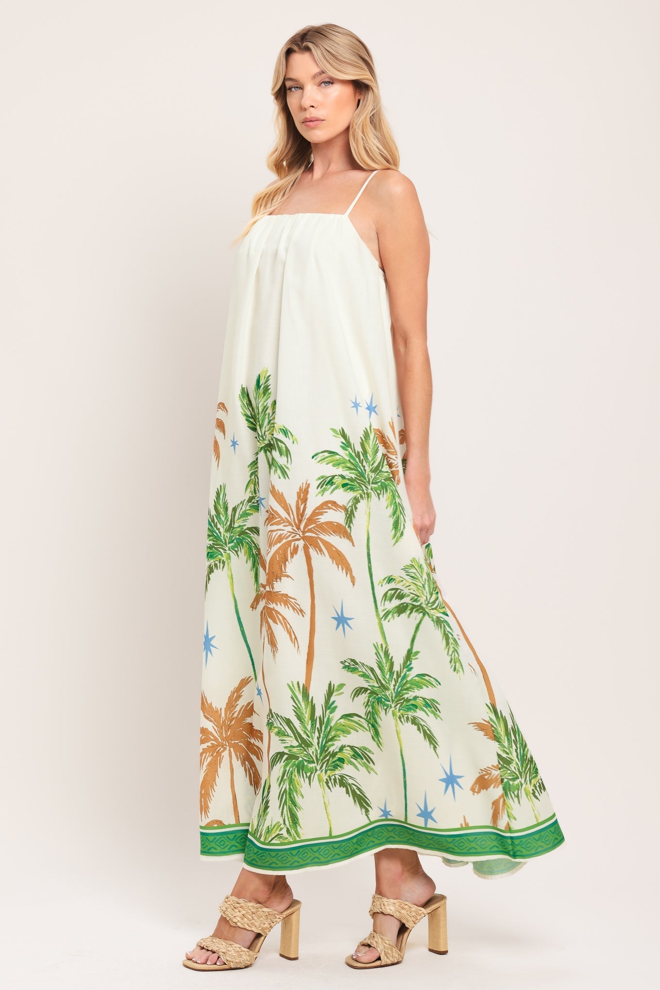 Caribbean Breeze Woven Maxi Dress