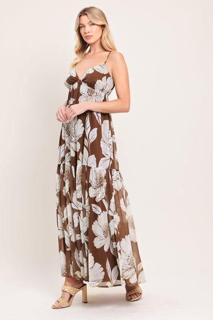 Desert Bloom Woven Maxi Dress