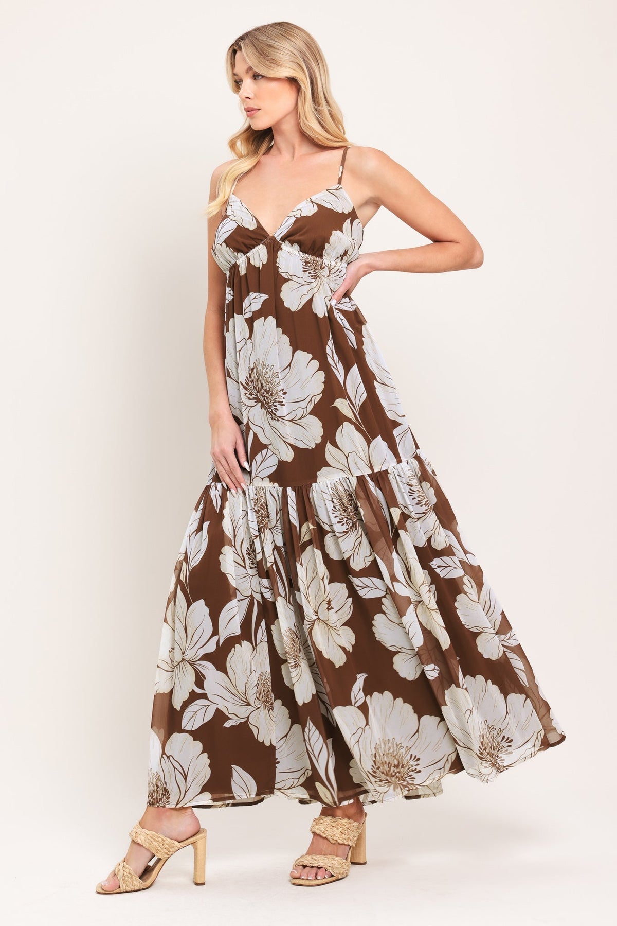 Desert Bloom Woven Maxi Dress
