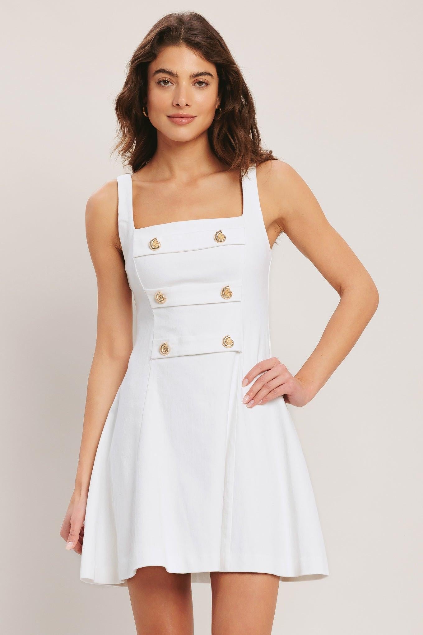 Coastal Chic Woven Mini Dress