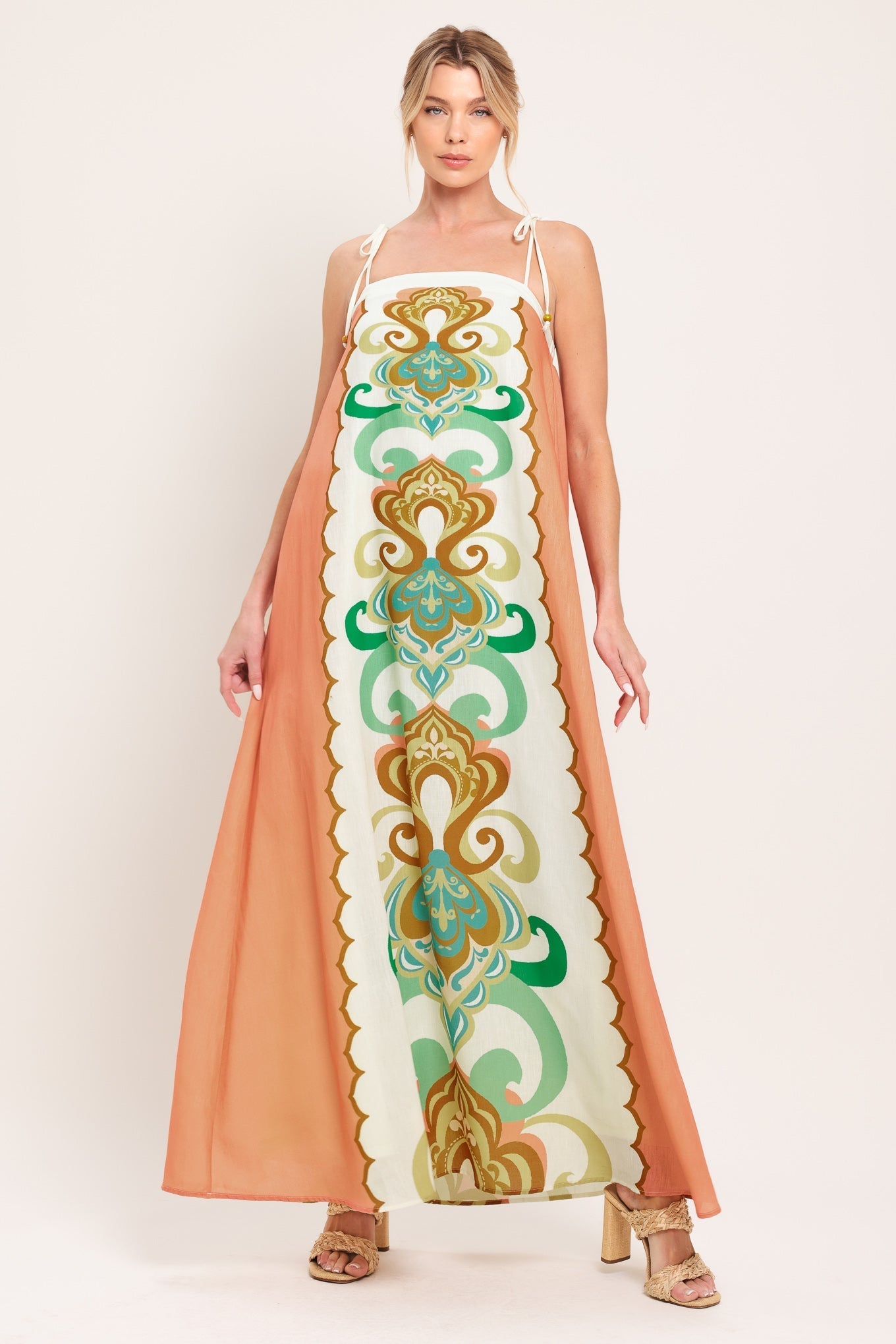 Desert Jewel Woven Maxi Dress