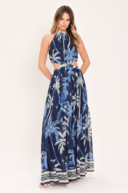 Coastal Stargazer Woven Maxi Dress