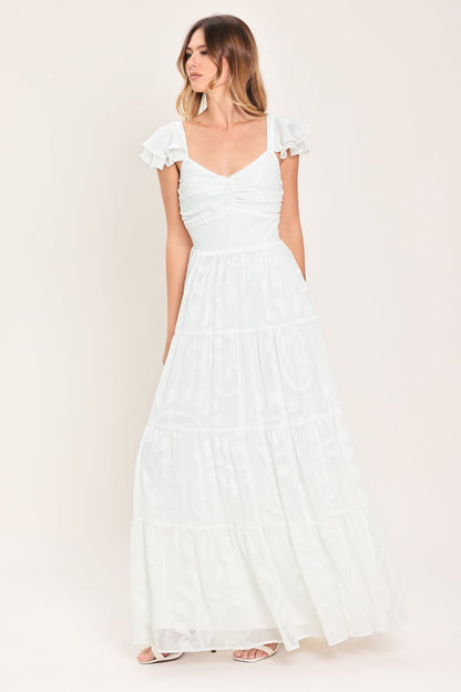 Angelic Garden Woven Maxi Dress