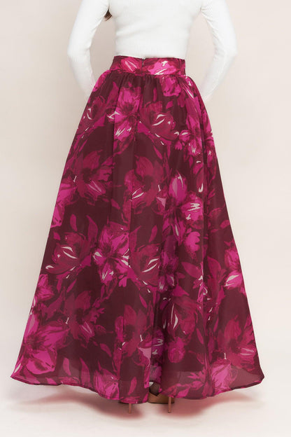 Bouquet No.9 Woven Maxi Full Skirt