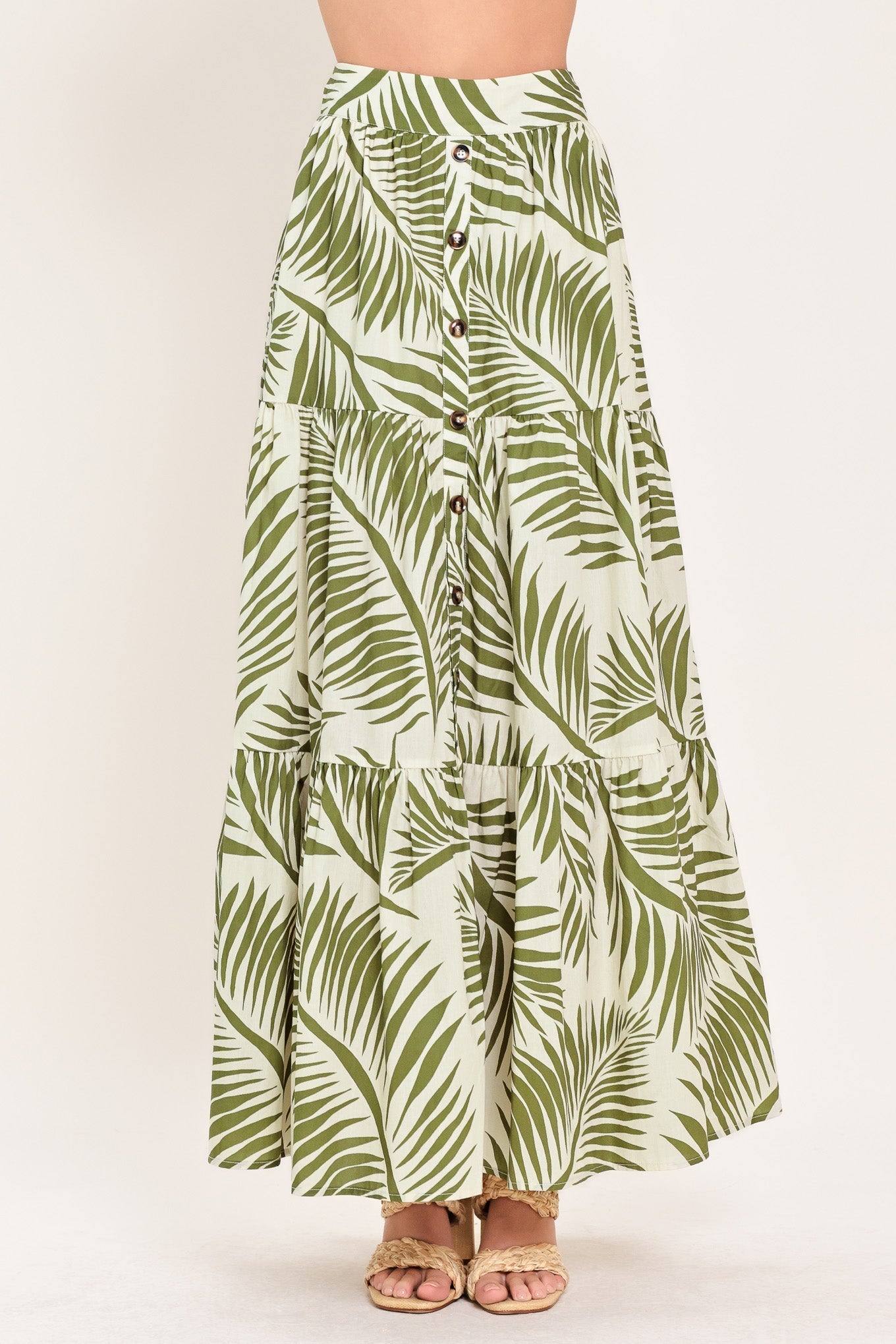 Coastal Canopy Woven Maxi Skirt