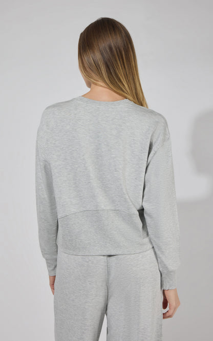 90 Degree by Reflex Modal Terry Crew Long Sleeve