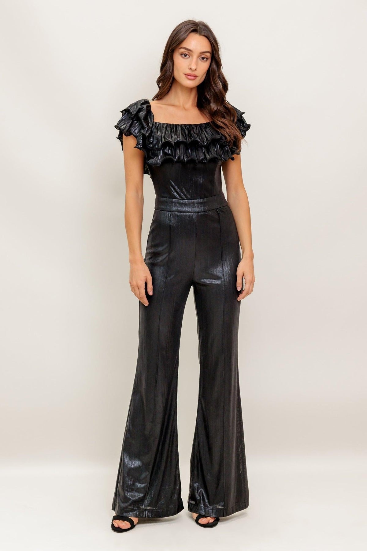 Angel Eyes Coated Woven Jumpsuit