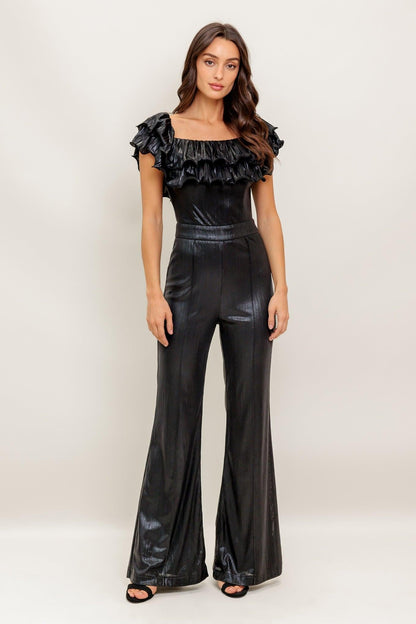 Angel Eyes Coated Woven Jumpsuit