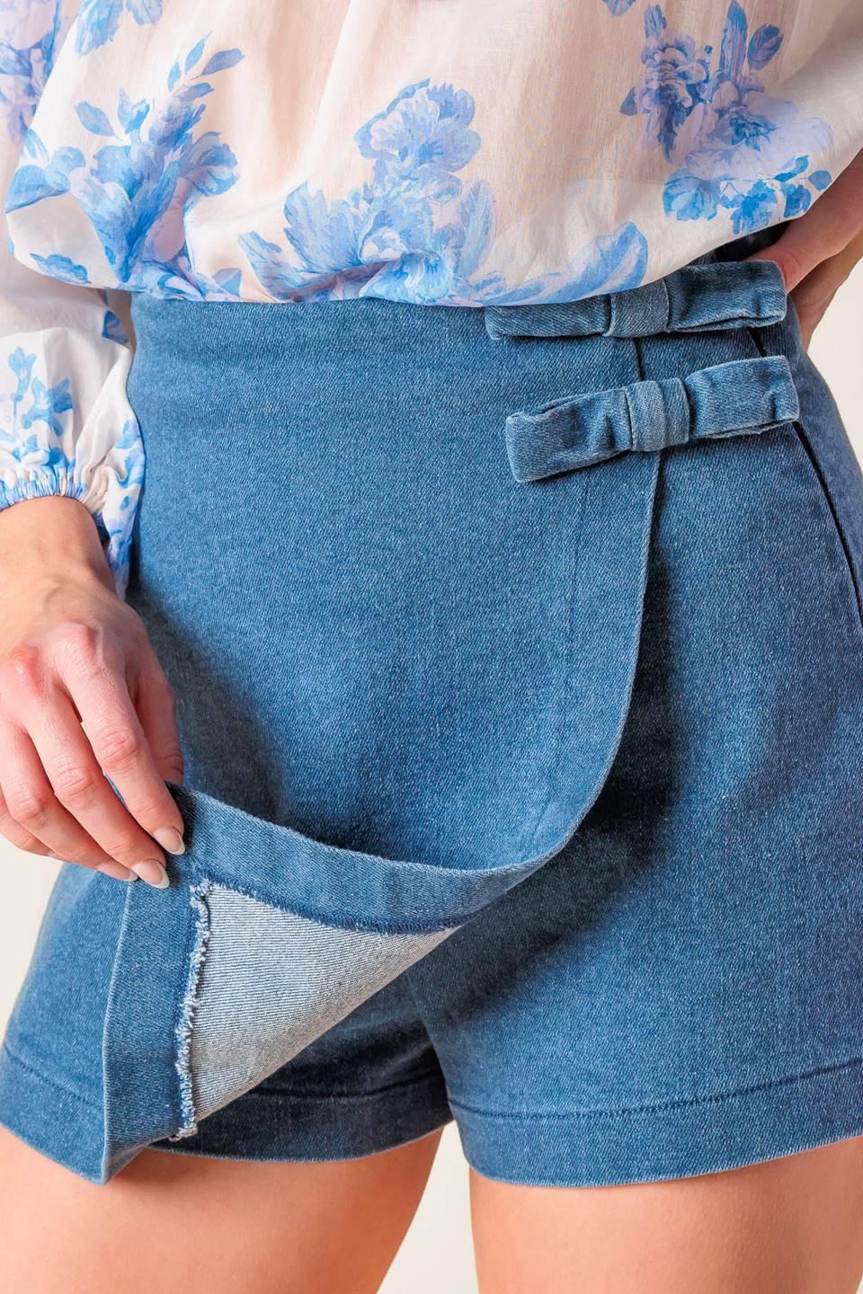 Distant Echoes Denim Skort