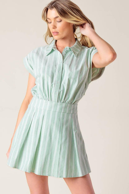 Bridget La France Woven Romper