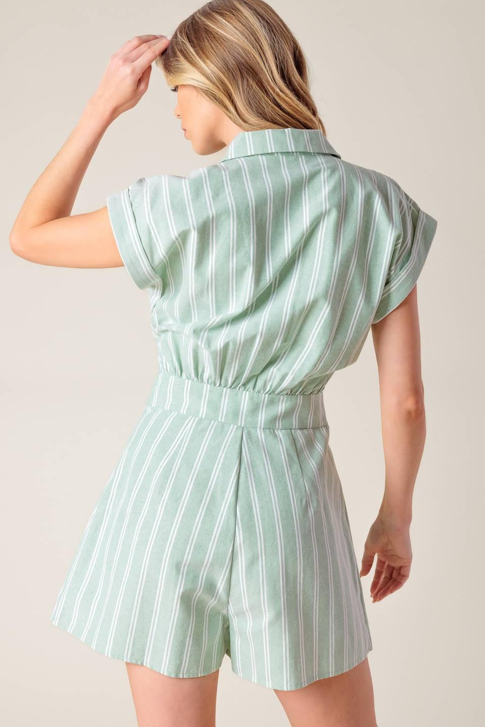 Bridget La France Woven Romper
