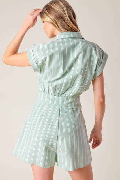 Bridget La France Woven Romper