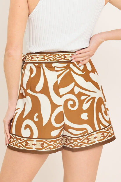 Amalfi Coast Woven Skort
