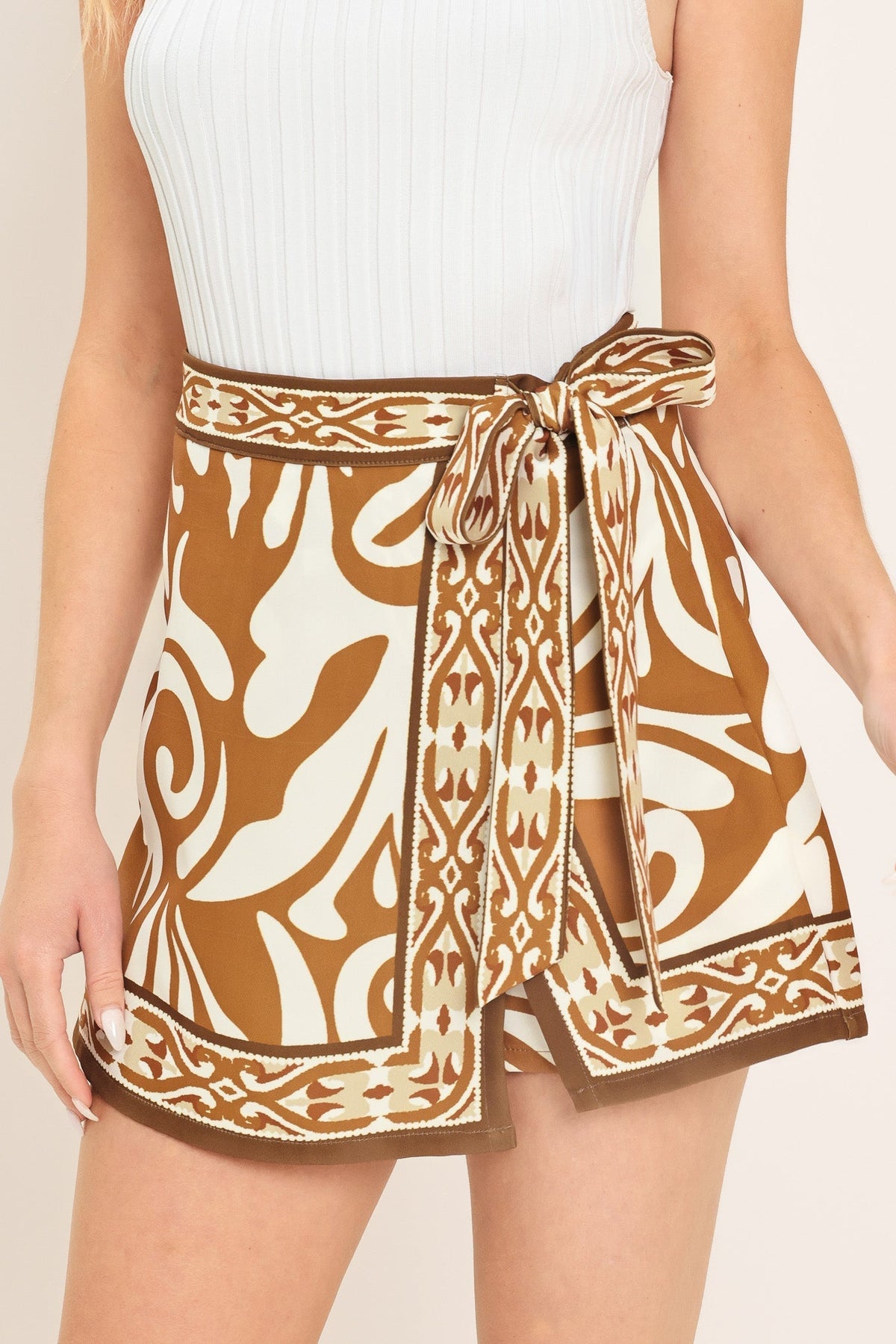 Amalfi Coast Woven Skort