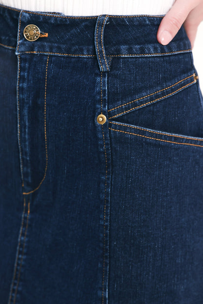 Everyday Indigo Denim Skort