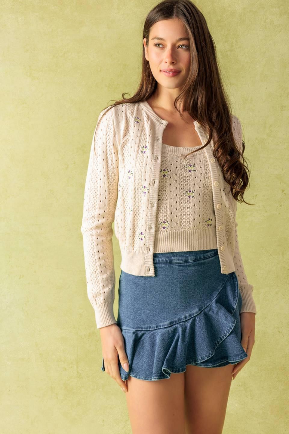Days That Fade Sweater and Cardigan Set