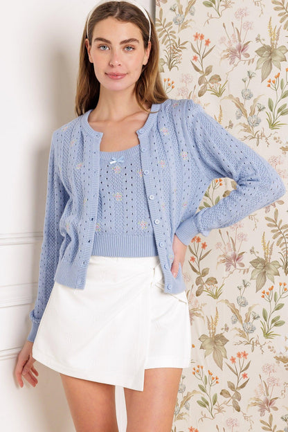 Days That Fade Sweater and Cardigan Set