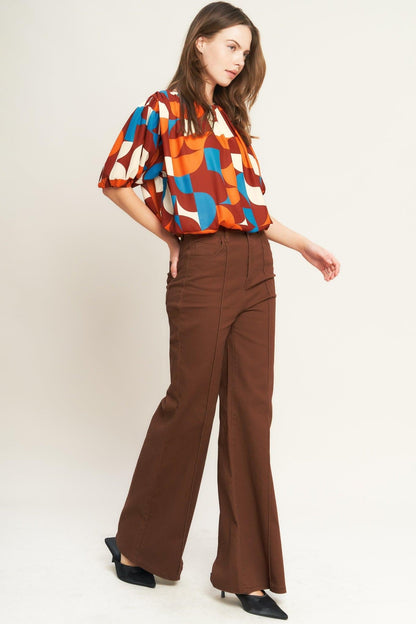 Gone in a Blink Woven Top