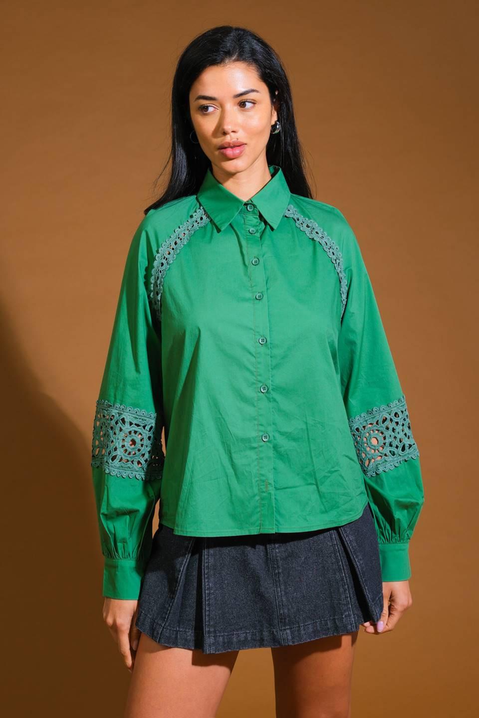 Check Yourself Woven Top