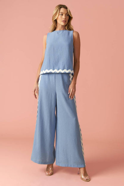 Drifting Currents Woven Top